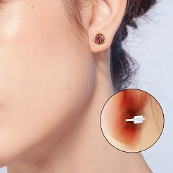 488Pcs 12 Styles Plastic Brass Ear Nuts&nbsp;FIND-YW0005-03