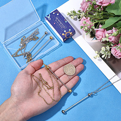 6Pcs 2 Colors 304 Stainless Steel Cable Chain Necklace for Men Women&nbsp;STAS-SC0020-88