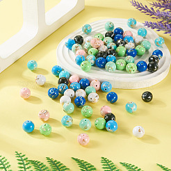 80Pcs 8 Colors Assembled Synthetic Stone and Trochus Shell Beads&nbsp;G-TA0002-31A