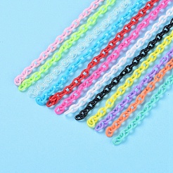 Handmade Opaque Acrylic Cable Chains&nbsp;MACR-CJ0001-07