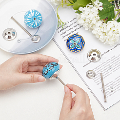 6Pcs 3 Styles Printing Porcelain Drawer Knobs&nbsp;FIND-GA0001-29D