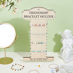 Wood Wall Mounted Bracelet Organizer Display Stands&nbsp;ODIS-WH0030-199