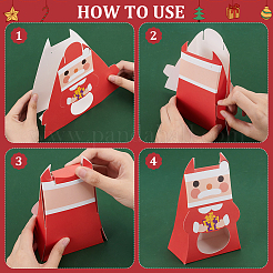 24Pcs 4 Styles Christmas Folding Gift Boxes&nbsp;CON-BC0007-09