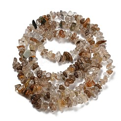 Natural Rutilated Quartz Beads Strands&nbsp;G-M205-92