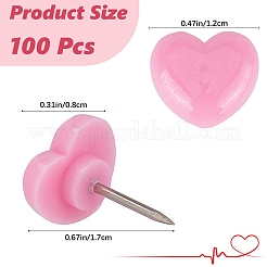 Heart Plastic Push Pin&nbsp;FIND-WH20003-88B