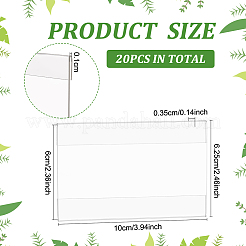 Acrylic Table Card Display Frame&nbsp;LS-ODIS-WH0017-084B
