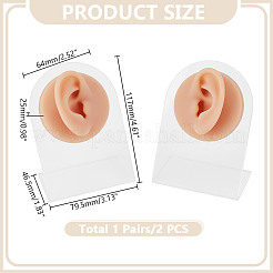 2 Sets 2 Styles Soft Silicone Ear Displays Mould&nbsp;ODIS-HY0001-04B