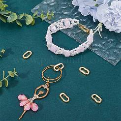6Pcs Brass Spring Gate Rings&nbsp;KK-SC0003-83