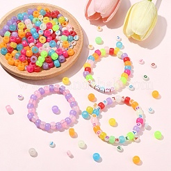 100Pcs Luminous Acrylic Beads&nbsp;KY-YW0001-88