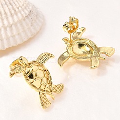 Brass Stud Earrings&nbsp;EJEW-B118-01G