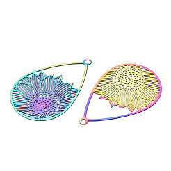 201 Stainless Steel Filigree Pendants&nbsp;STAS-TAC0004-63RC