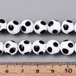 Handmade Lampwork Beads Strands&nbsp;LAMP-N037-02F