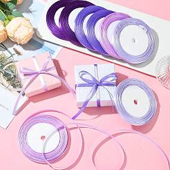 8Rolls 4 Colors Single Face Satin Ribbon&nbsp;OCOR-FS0001-10C
