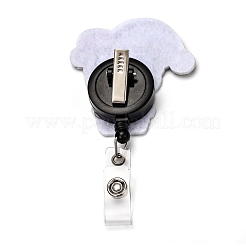 Halloween Joker Felt & ABS Plastic Badge Reel&nbsp;AJEW-I053-15