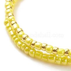 2Pcs Glass Seed Beaded Stretch Bracelets Set&nbsp;BJEW-JB08088-04
