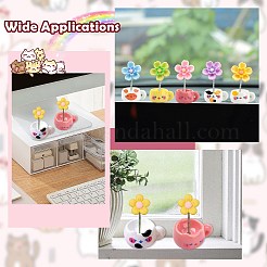 30Pcs 6 Colors Opaque Resin Cat Mark Cup Display Decorations&nbsp;DJEW-CJ0001-35
