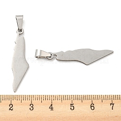 Non-Tarnish 304 Stainless Steel Pendants&nbsp;STAS-H184-12P