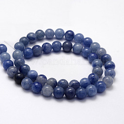 Dyed & Heated Natural Blue Aventurine Beads Strands&nbsp;G-F380-8mm