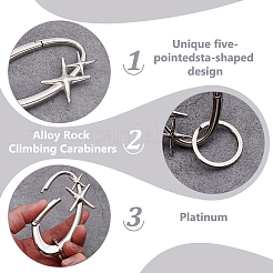 2Pcs Alloy Spring Gate Rings&nbsp;FIND-UN0010-10P
