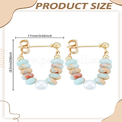 1Pair Round Alloy Hoop Earrings&nbsp;EJEW-LP0008-020