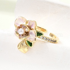 Barss Enamel Cuff Open Rings for Women&nbsp;KK-CBA1C83-01A-G