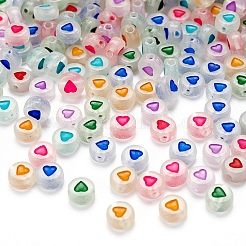 300Pcs Luminous Acrylic Beads&nbsp;MACR-YW0001-38