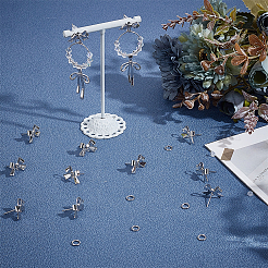26Pcs Bowknot Brass Earring Findings&nbsp;DIY-ME0001-09P