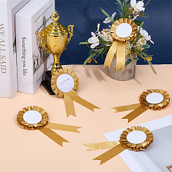 Award Ribbon Shape Iron Badge Pins&nbsp;JEWB-WH20002-04B