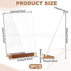 Rectangle Acrylic Table Card Holder&nbsp;AJEW-WH0777-017