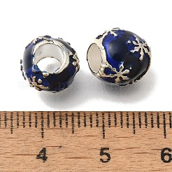 Rack Plating Alloy European Beads&nbsp;FIND-H005-08P-02