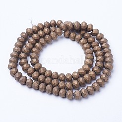 Electroplate Transparent Glass Beads Strands&nbsp;EGLA-A034-T1mm-U04