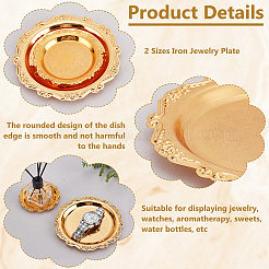 2Pcs 2 Styles Iron Jewelry Plate&nbsp;DJEW-PH0001-51