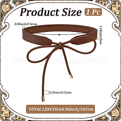Bowknot PU Leather Wrap Around Waist Bands&nbsp;AJEW-WH20054-086C