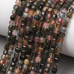 Natural Multicolor Tourmaline Beads Strands&nbsp;G-D110-B02-01