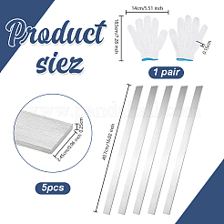 5Pcs Stainless Steel Strips&nbsp;DIY-OC0014-96A