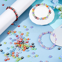 360Pcs 9 Colors Transparent & Printed Acrylic Beads&nbsp;OACR-DC0001-40