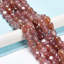 Natural Strawberry Quartz Beads Strands&nbsp;G-C038-02L