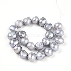 Natural Cultured Freshwater Pearl Beads Strands&nbsp;PEAR-N014-08J