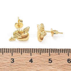 Brass Stud Earrings&nbsp;KK-CBA30C7-07G