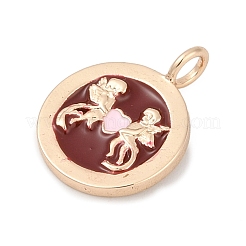 Brass with Enamel Pendants&nbsp;LS-KK-Q096-02G
