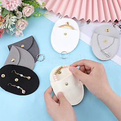 6Pcs 6 Colors Microfiber Jewelry Storage Bags&nbsp;ABAG-PH0001-40B