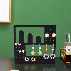 Opaque Acrylic Earring Display Stands&nbsp;EDIS-WH0016-017B