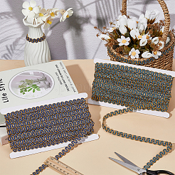 2 Bundles 2 Colors Polyester Wavy Lace Ribbon&nbsp;OCOR-AR0001-70B