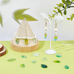 100Pcs 10 Style Transparent Glass Pendants&nbsp;GLAA-SC0001-65
