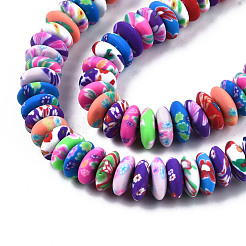 Handmade Polymer Clay Beads Strands&nbsp;CLAY-T020-02