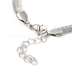 Tarnish Resistant Unisex 304 Stainless Steel Herringbone Chain Bracelets&nbsp;BJEW-H541-01A-P