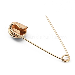 Alloy & Glass Safety Pins&nbsp;AJEW-WH0323-29D