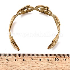 304 Stainless Steel Cuff Bangles for Women&nbsp;BJEW-K237-27G