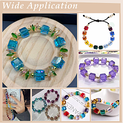 15 Colors Electroplate Glass Beads&nbsp;EGLA-WR0001-04A