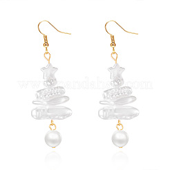 Alloy & Imitation Pearl Dangle Earrings&nbsp;WGB67B8-01